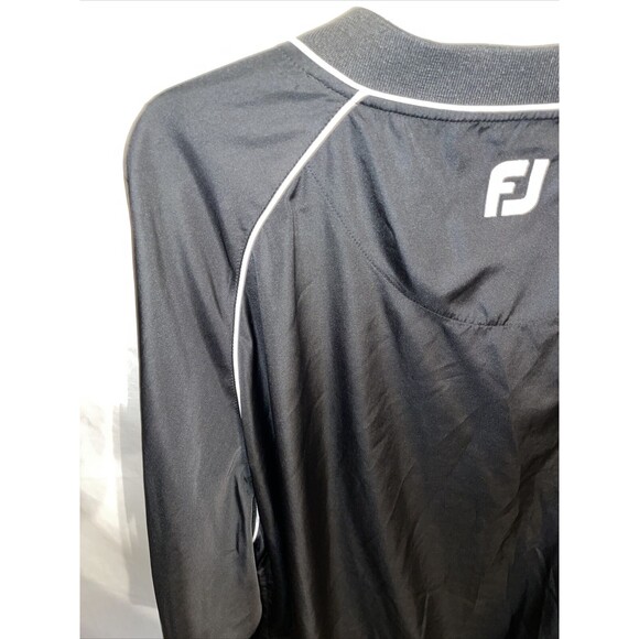 Footjoy Golf Jacket Men’s Size 2XL Black Pullover V Neck Long Sleeve - Picture 11 of 12